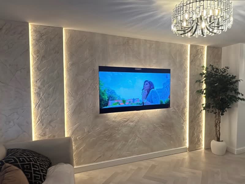 Natural cave rock wall: Layers of rock-like material built up and hand carved into an authentic rock formation, exactly as the client pictured it.